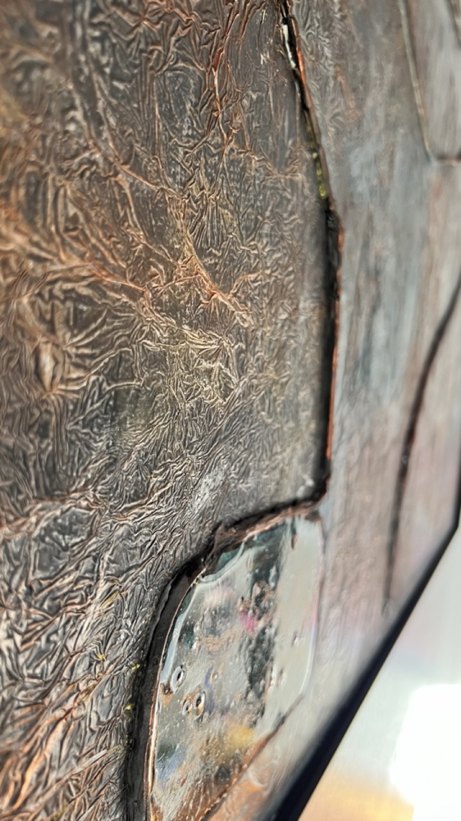 Copper Abstraction — close-up view